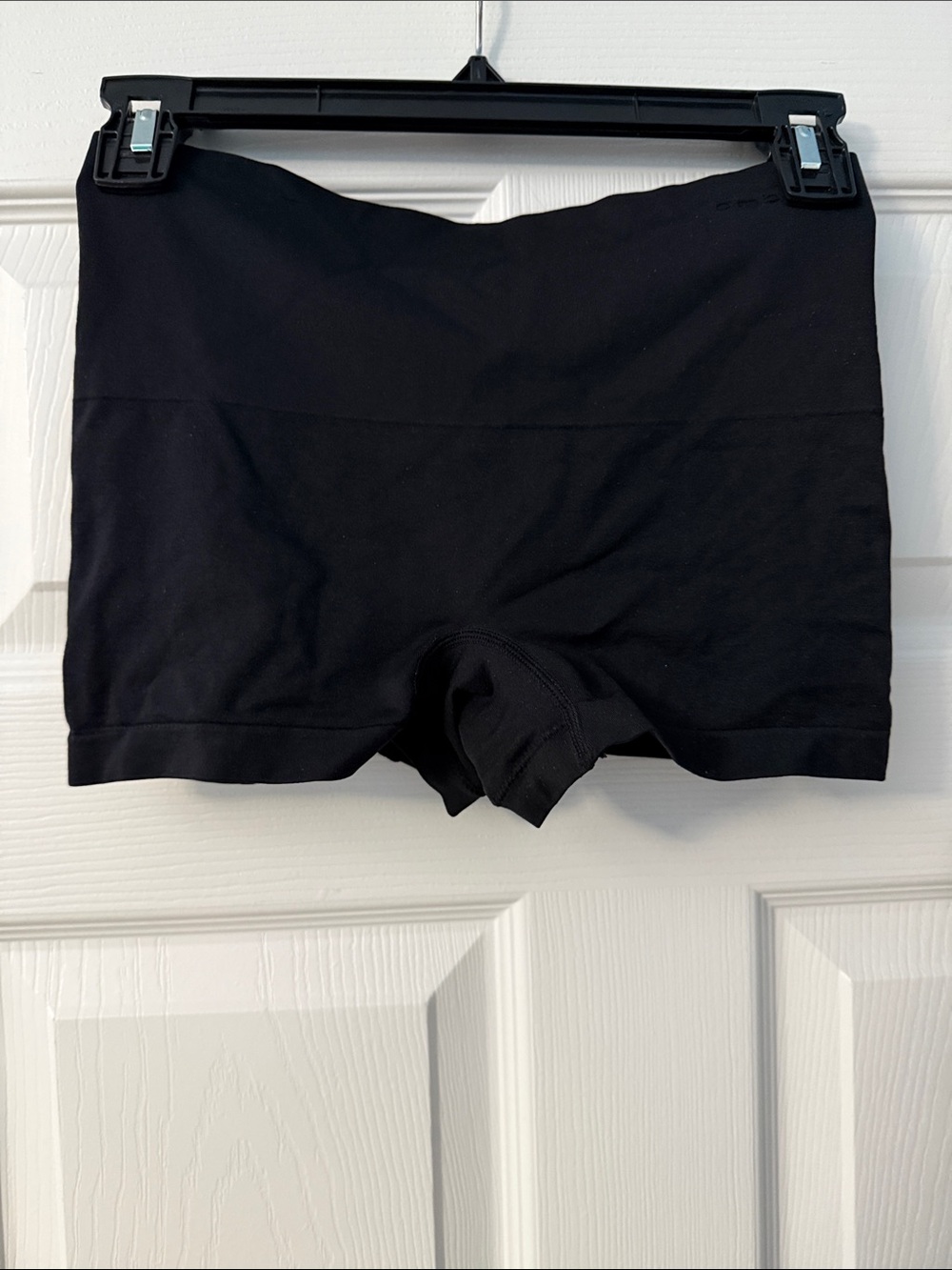 Women's Black compression shorts- hot pants. Wear over nylons